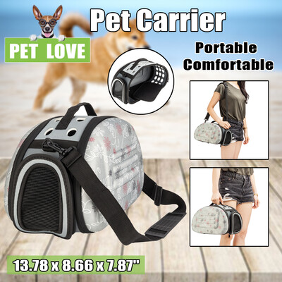 

Handbag Carrier Comfort Pet Dog Travel Carry Bag For Small Animals Cat Puppy Gray
