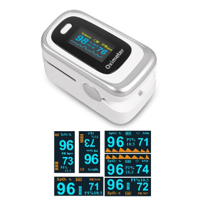 

Household Finger Pulse Oximeter Lightweight Portable Blood Oxygen SpO2 Monitor Heartbeat Saturation Product 2 Colors Optional RR