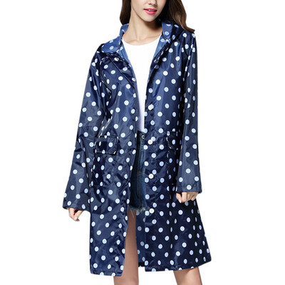 

Toponeto Womens Wave Rain Jacket Outdoor Waterproof Windproof Coat Outwear