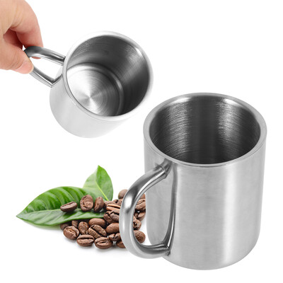 

Portable Student Stainless Steel Double Wall Mug Travel Camping Coffee Tea Milk Cup Durable Travel Cup Camping Cup