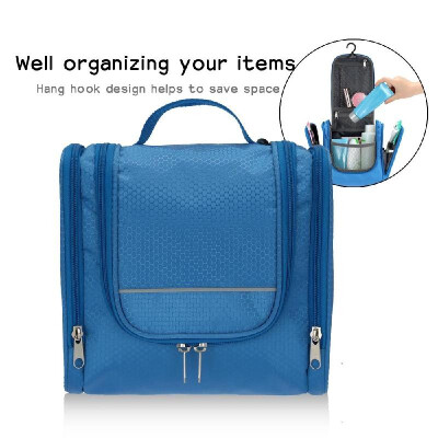 

TOMSHOO Portable Travel Kit Organizer Toiletry Bag for Women Makeup or Men Shaving Kit with Hanging Hook