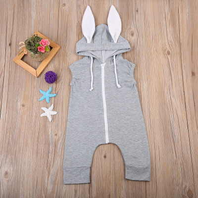 

Newborn Baby Infant Boy Girl Romper Hooded Jumpsuit Bodysuit Outfits Clothes