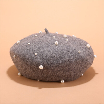 

Tailored Vintage Women Winter Hat Beret Cap Korean Painter Newsboy Berets