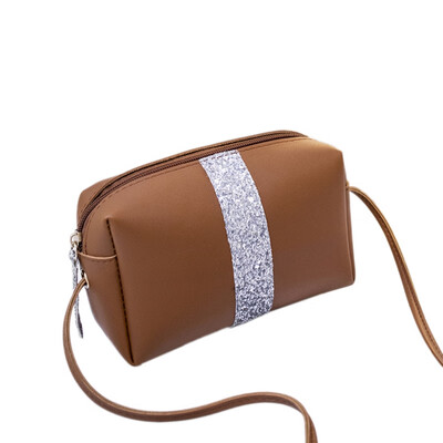 

Lady Pillow Shaped Color Matching Sequin Shoulder Bags Mobile Phone Female Bag Casual Sling Handbag crossbody bags for women