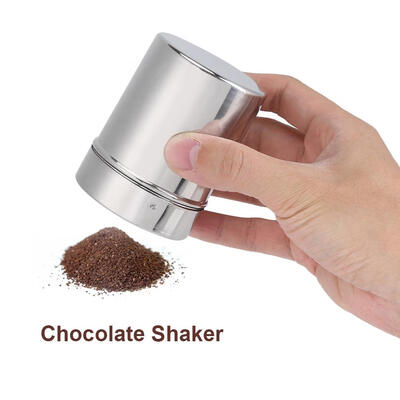 

Stainless Steel Chocolate Shaker Cocoa Flour Coffee Sifter Art Stencil Molds Cocoa Flour Sifter Coffee Stencil