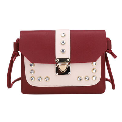 

Elegant Women Casual Shoulder Bags Lady Leather Rivets Small Messenger Bags