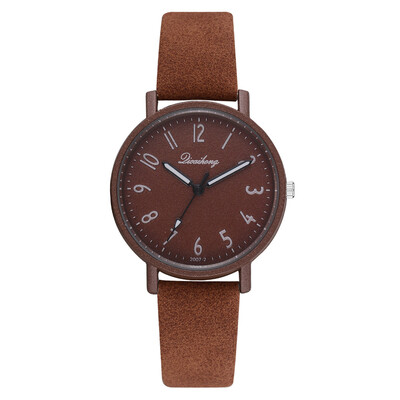 

New PU belt ladies solid color watch wish hot summer explosion retro quartz watch
