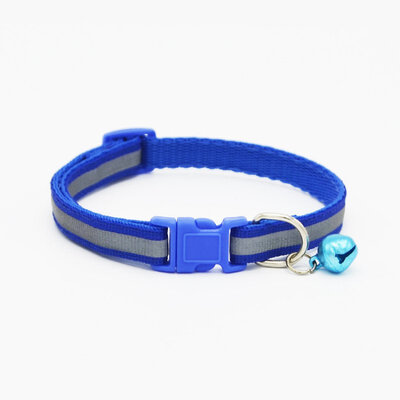 

Nylon Reflective Pet dog Collar Small Dogs Cat Puppy Necklace with Bell For Dog Supplies