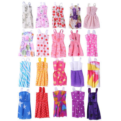 

10pcs Mix Style Doll Dresses Fashion Summer Party Princess Dolls Dress Set