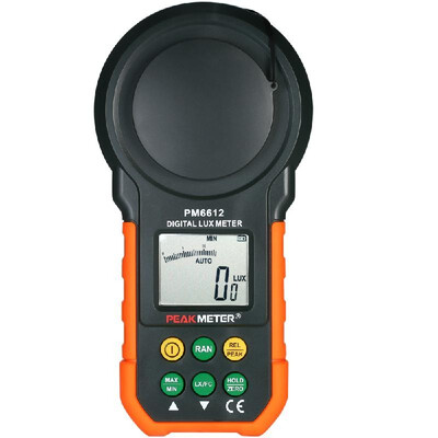 

PEAKMETER High Accuracy Digital Lux Meter LCD Display Handheld Illuminometer Luminometer Photometer Luxmeter Light Meter 0-200000
