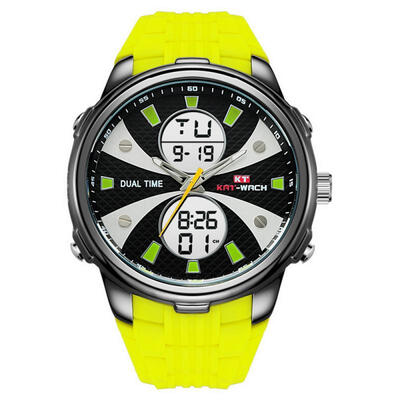 

Men Multi Fashionable Electric Watch Sport Waterproof Quartz Night Light Wristband