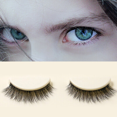 

3 Pairs Fashion Woman Natural Fiber Long Bushy Handmade False Eyelashes
