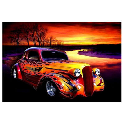 

5D DIY Full Drill Diamond Painting Car Cross Stitch Embroidery Mosaic Kit