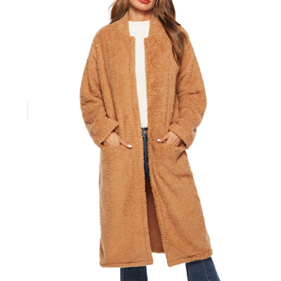 

Toponeto Winter Lady Womens Warm Faux Splice Zipper Coat Jacket Outerwear