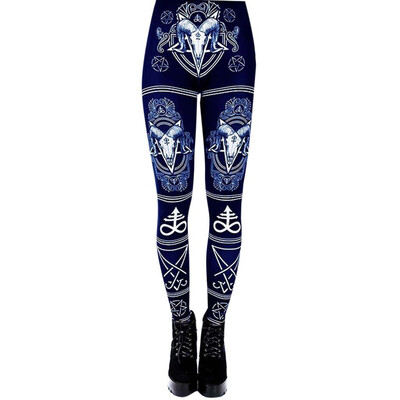 

Tailored Women Ladies Fashion Printing High Waist Long Pants Leggings Gothic Pants