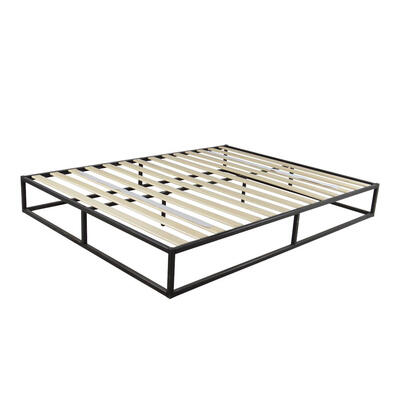 

10 Inch Platforma Low Profile Bed FrameMattress FoundationWood Slat SupportQueenKing
