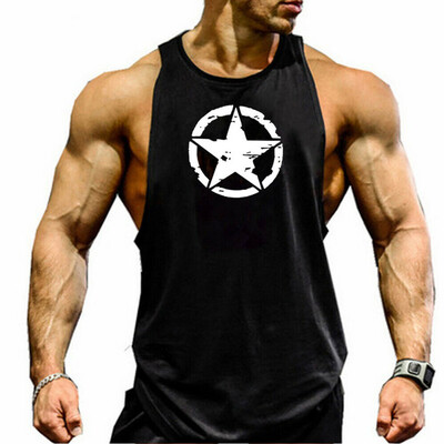 

Men Muscle Sleeveless Tank Male Top T-Shirt Bodybuilding Sport Fitness Vest Tops