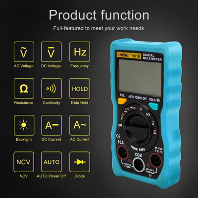 

ANENG Digital Multimeter Backlight ACDC Ammeter Voltmeter Ohm Tester Meter