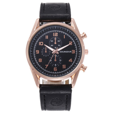 

New mens casual digital business fake three-eye belt