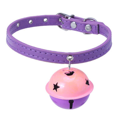 

Pet Lovely PU Leather Buckle Big Bell Strap Cat Kitten Puppy Collar 3 Color