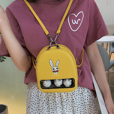 

Joker bag female bag 2019 new fashion transparent bag summer small fresh shoulder messenger bag ins backpack