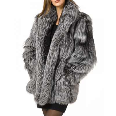 

Womens Faux Fur Coat Plus Size Parka Jacket Long Trench Winter Warm Thick Outerwear Overcoat