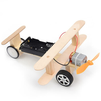 

Wood Electric Aircraft Electric Glider DIY Kit Kids Toy Airplane DIY Kit Electric Wooden Airplane Model for Children Flying Model