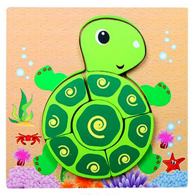 

Gotoamei Kids Jigsaw Hand Grasping Puzzle Board Cartoon Wood Three-Dimensional Puzzle Toy