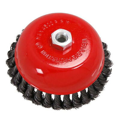 

6 Crew Twists Knot Wire Wheel Cup Brush Set For 150 Mm Angle Grinder Tools