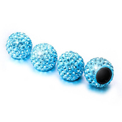 

Car Tire Valve Caps 4 Pack Diamond Valve Stem Caps Crystal Rhinestone Valve Core Cap New Creative Valve Cap