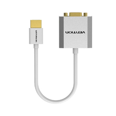 

VENTION HD to VGA Adapter 1080P Video Converter Connector Cablewith Audio Port&Power Supply for PC Laptop TV Projector White