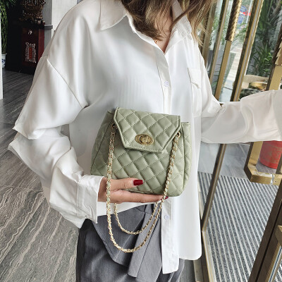 

Lingge chain small bag female 2019 new wave Korean version of the wild Messenger bag senior sense of fashion fashion shoulder bag