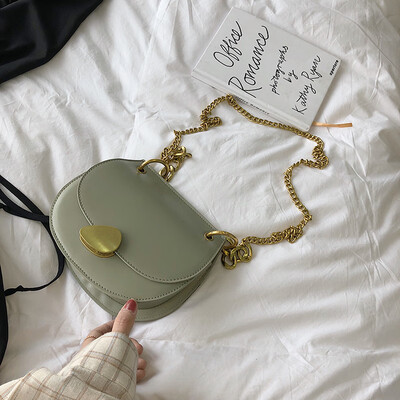 

Senior sense of the sense of quality small bag female 2019 new Korean version of the wild single shoulder slung fashion chain saddle bag