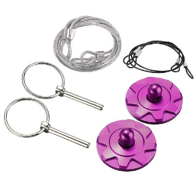 

2Pcs CNC Universal Car Racing Sport Bonnet Hood Pin Lock Latch Appearance Kit