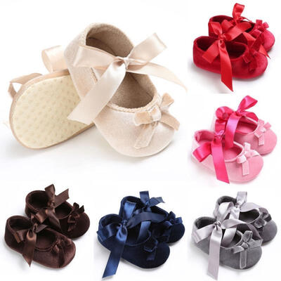 

Details about Baby Newborn Toddler Girl Crib Shoes Pram Soft Sole Prewalker Anti-slip Sneakers