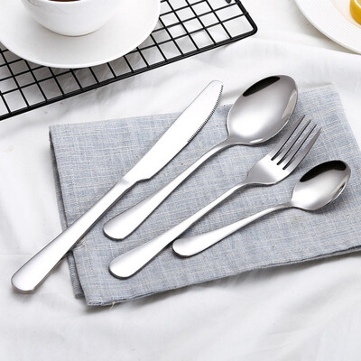 

Creative colorful Western tableware 4PCSSet Stainless Steel colorful Cutlery Set Dinnerware Food Cutlery