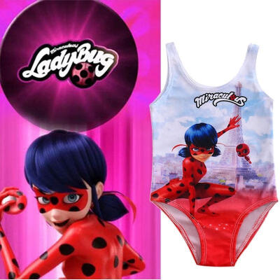 

Miraculous Ladybug Girls Swimming Costume Bikini Set Bathing Swimsuit Swimwear 2-8Y