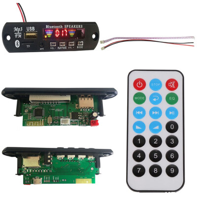 

Wireless Bluetooth 50 MP3 WMA Decoder Board Audio Module USB TF FM Radio Car Music MP3 Lossless Bluetooth Module