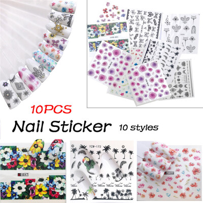 

Toponeto DIY Nail Applique Adhesive Flower Rattan Nail Sticker Lace Design Nail Paste