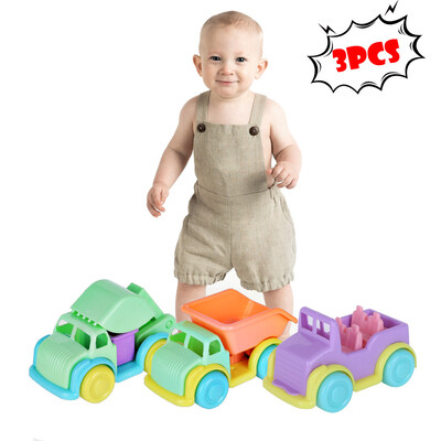 

3PCS Kids Beach Toy Activity Suite Beach Return Engineering Vehicle Set