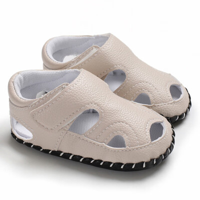 

Summer Baby Boy Closed Toe Shoes Soft Sole Anti-slip Crib Shoes First Walkers Walking Shoes Infant Shoes 0-18 Month