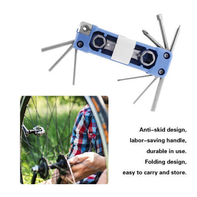 

Greensen Multi-functional Portable Bicycle Repair Tool Kit Hex Wrench Screwdriver Combination Tool