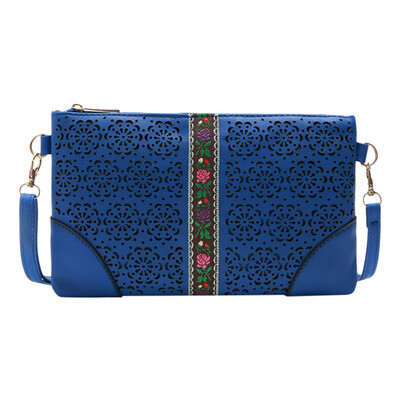 

Tailored Fashion Lady Openwork Embroidery Hand Bag Envelope Shoulder Messenger Bag