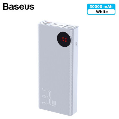 

Baseus 30000mAh 33W digital display power bank for Laptops with PS30 QC30 external battery charger for iPhoneHUAWEIXiaomi