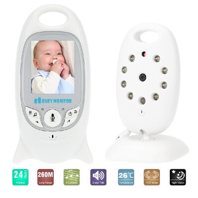 

VB601 Baby Monitor 20in LCD 24GHz Wireless with 8IR LED Two-way Talk 8 Lullabies Temperature Monitor VOX Mode