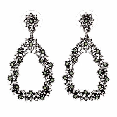 

JURAN Factory Wholesale Women Fashion Crystal Drop Earrings Party Jewelry Brand Earrings Free Shipping 15 Styles Brincos 2019