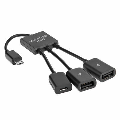 

3 in 1 Micro USB Charging OTG Hub Cable Adapter for Samsung NOTE 2 i9100