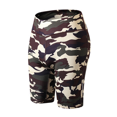 

Tailored Womens Camouflage Luminous Reflective Strip Yoga Sports Shorts Yoga Pant