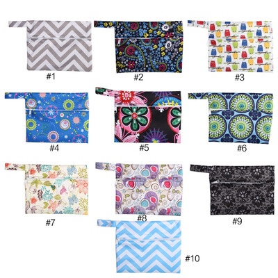 

Greensen 1PC Washable Wet Bag Pouch For Reusable Mama Cloth Menstrual Sanitary Maternity Pads 10 Colors Nappy Bag Mama Pads Bag