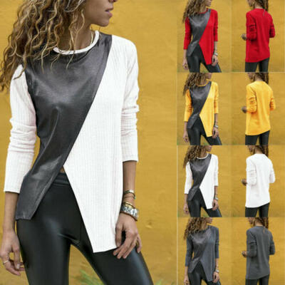 

Women Long Sleeve Loose Blouse T-Shirt Pullover Jumper Autumn Casual Tops Shirt
